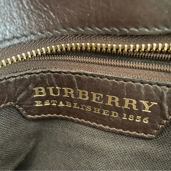 BURBERRY Haymarket Check Metal Stitch Lowry Shoulder Bag - Picture 9 of 15